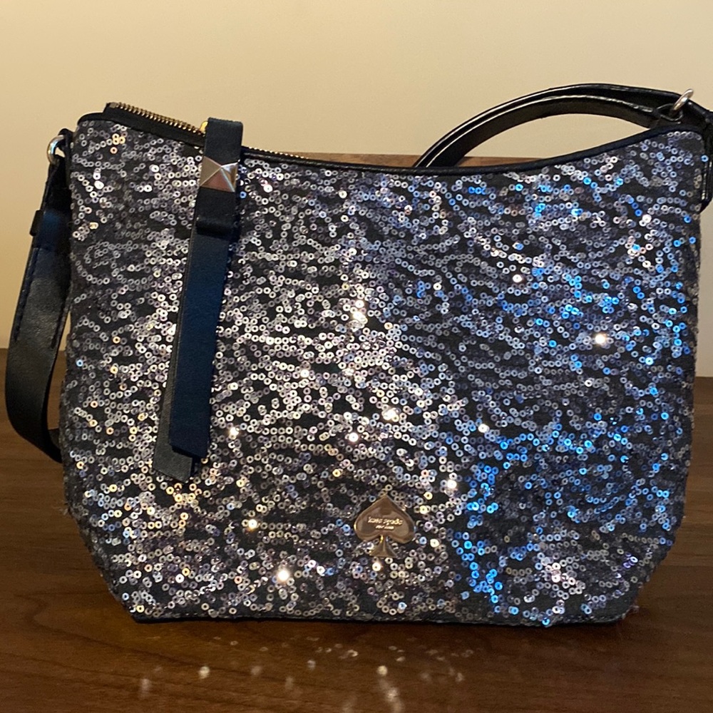 Kate Spade black sequin handbag